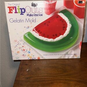 Watermelon Gelatin Mold - Green and Red
